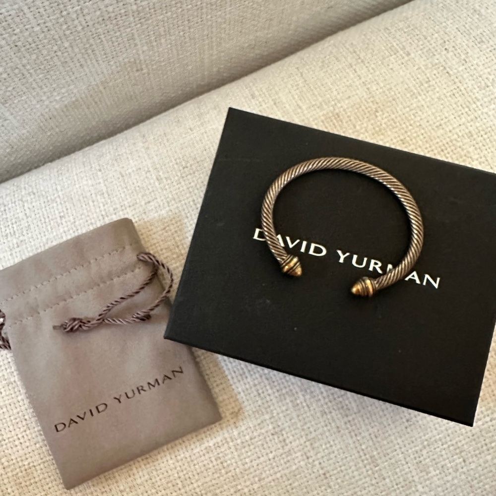 Gold and Silver Twisted Cuff Bracelet